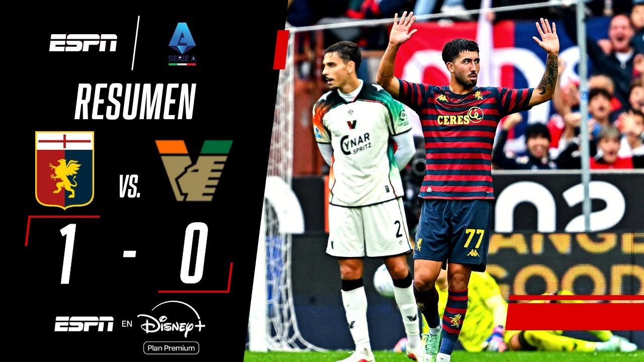 Genoa se impuso ante Venezia en un duelo por la zona baja de la Serie A
