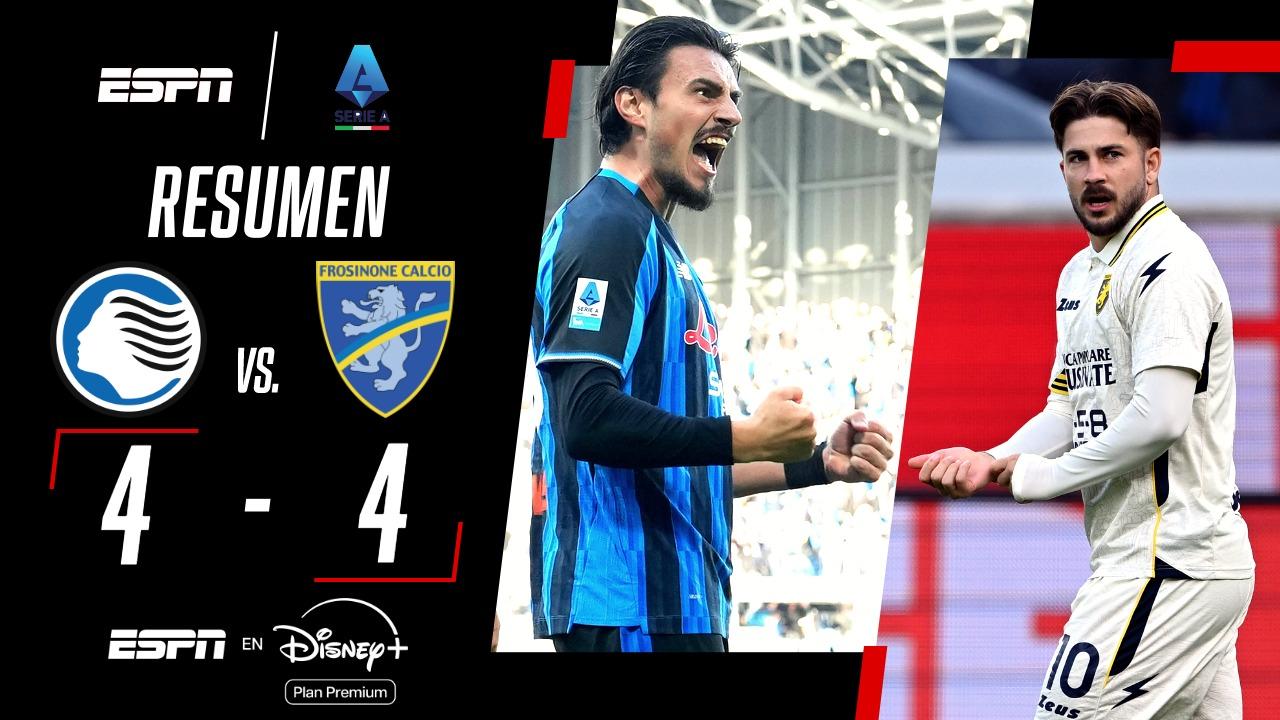 ¡Goles y más goles! Empate 4 a 4 entre Atalanta y Frosinone por la Serie A