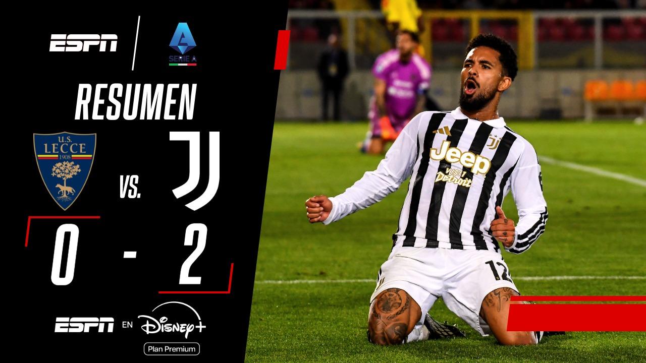 Juventus le ganó 2-0 al Lecce en la Serie A