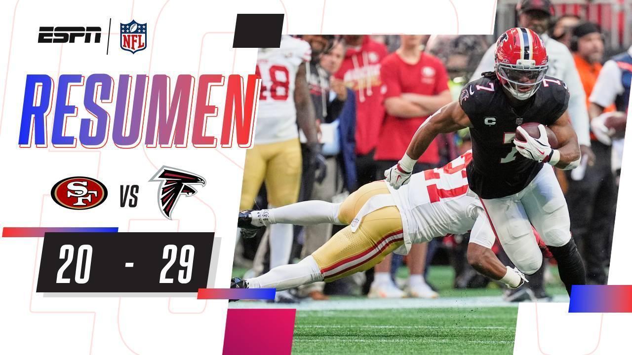 49ers pierden el invicto en casa de unos explosivos Falcons