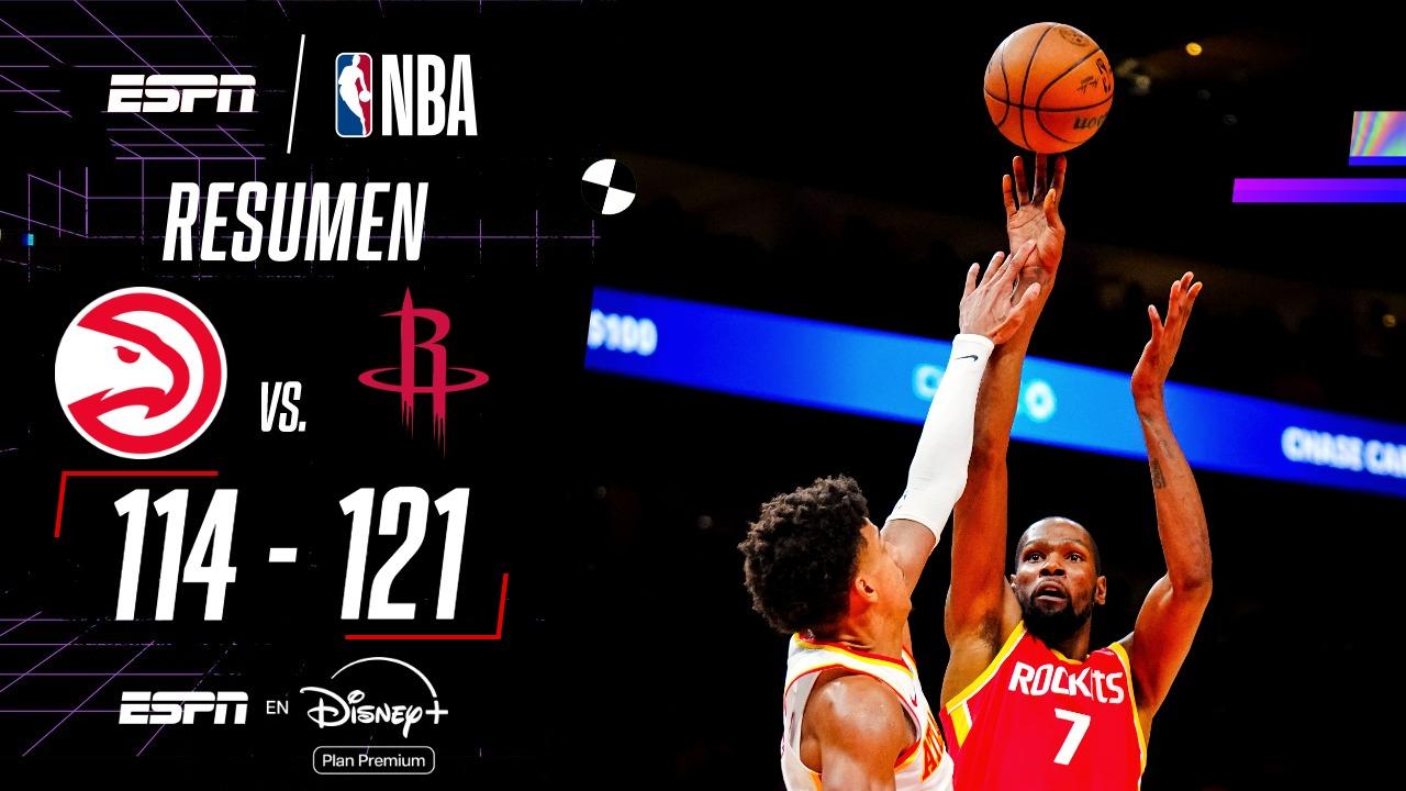 ¡De rutina! Kevin Durant encabezó la tercera victoria de la temporada para Houston Rockets
