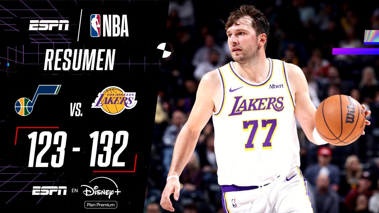 Los Lakers le ganaron al Jazz con el brillo de Doncic