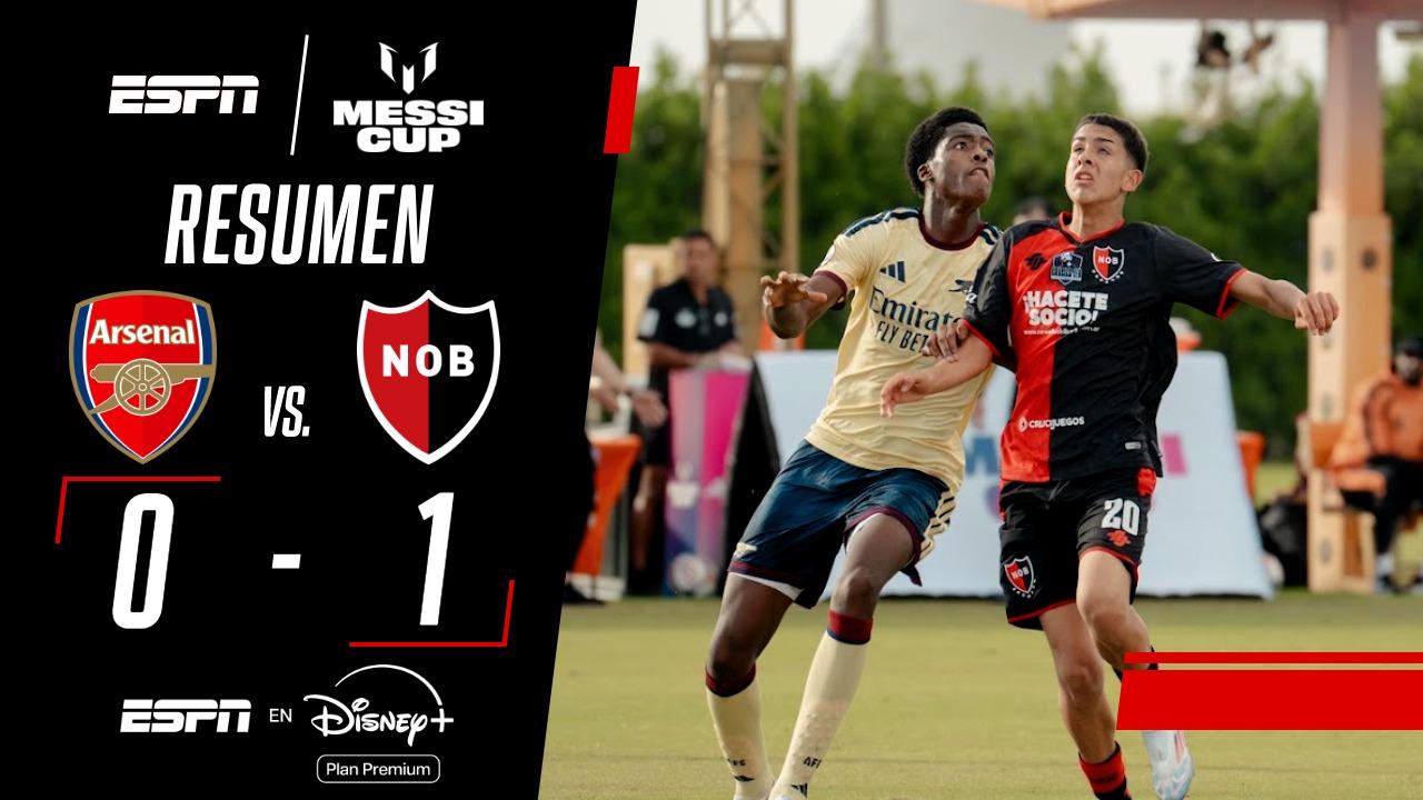 ¡Newell's sonrió en el debut y superó al Arsenal en la Messi Cup!