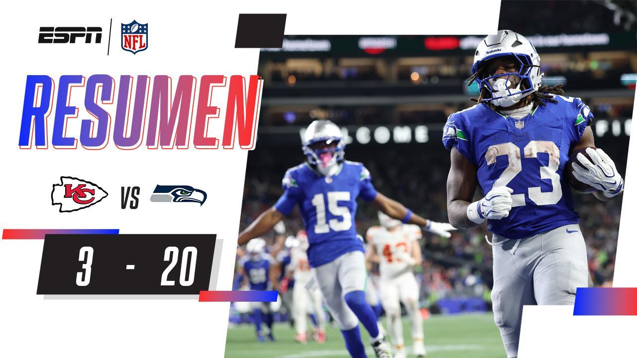¡Los Seahawks le quitan el invicto a los Chiefs y se llevan el SNF! | Resumen