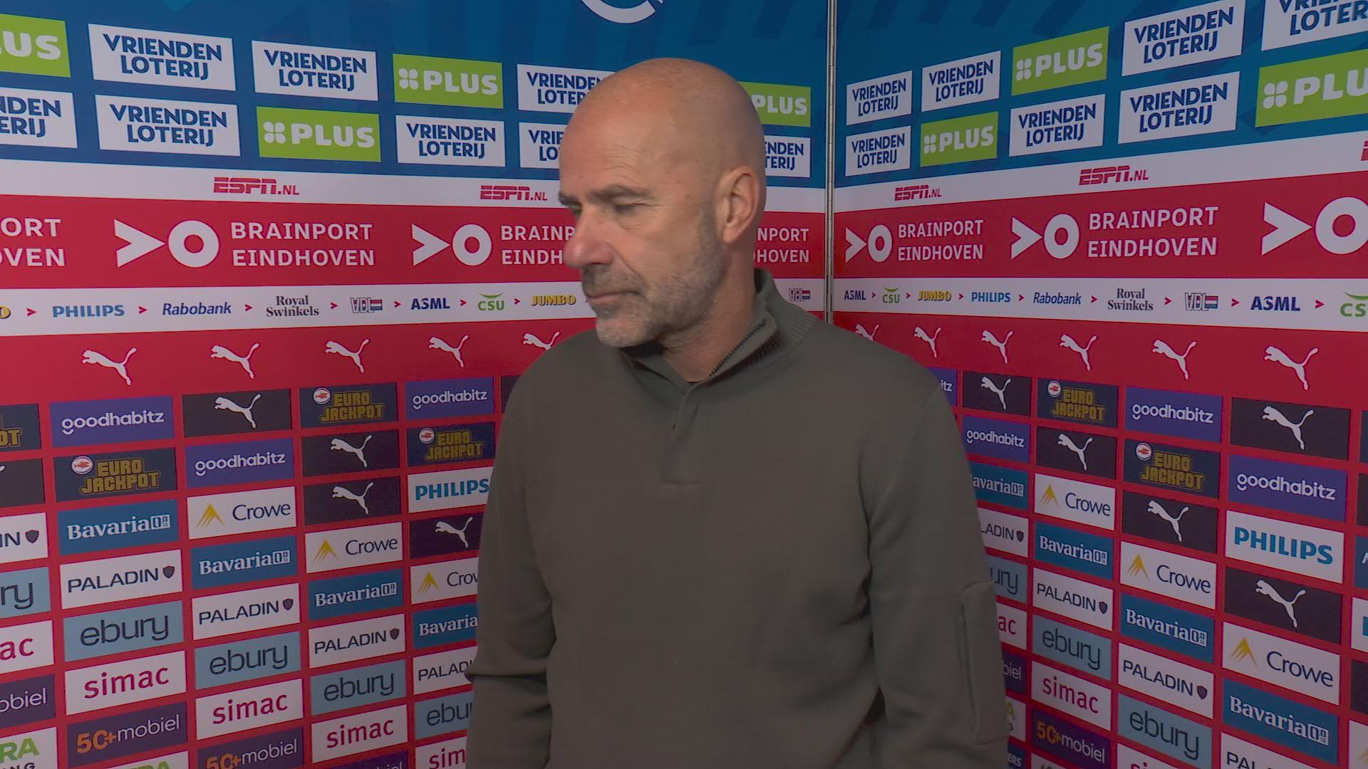 Bosz: "Vandaag waren we graag dichter bij Feyenoord gekomen, maar dat is niet gebeurd"