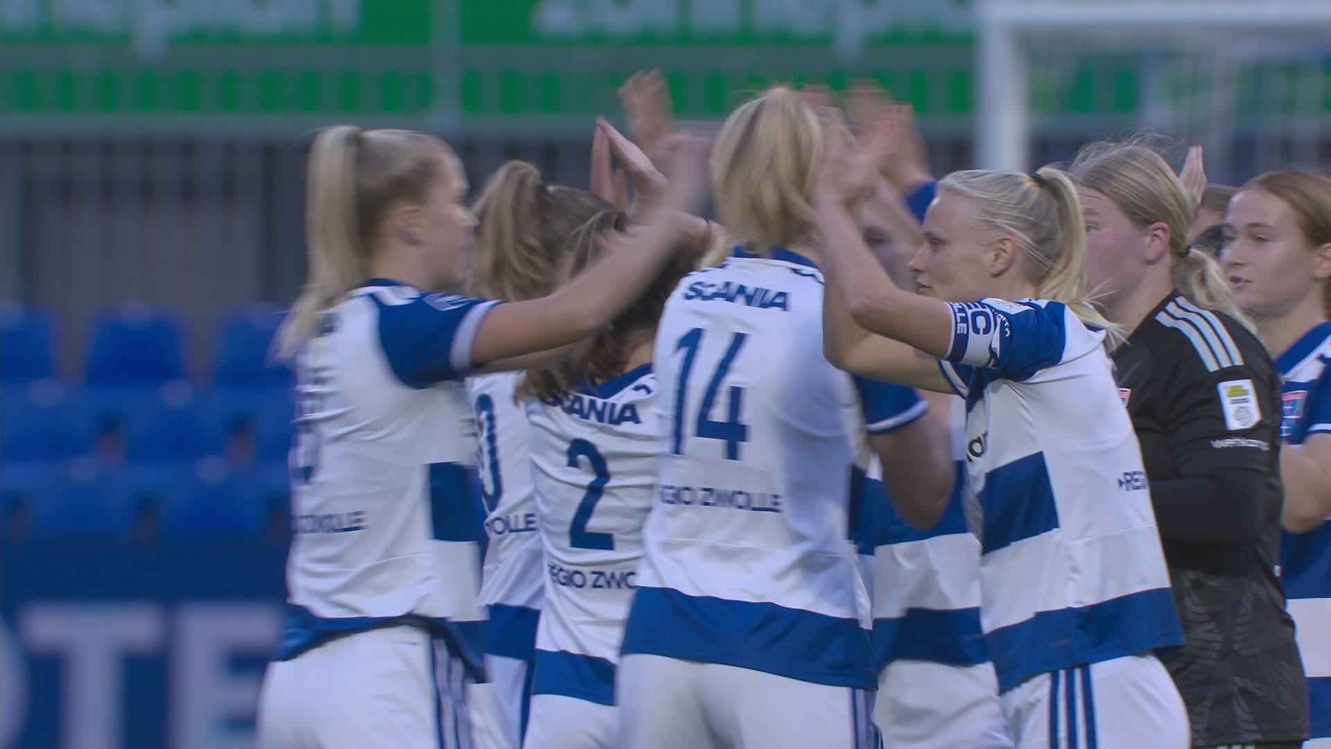 PEC Zwolle blijkt zware kluif voor titelkandidaat FC Twente | Samenvatting PEC Zwolle (V) - FC Twente (V)