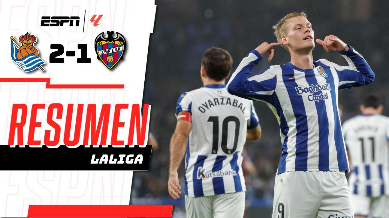 ¡La Real Sociedad responde y rescata la victoria ante el Levante\!