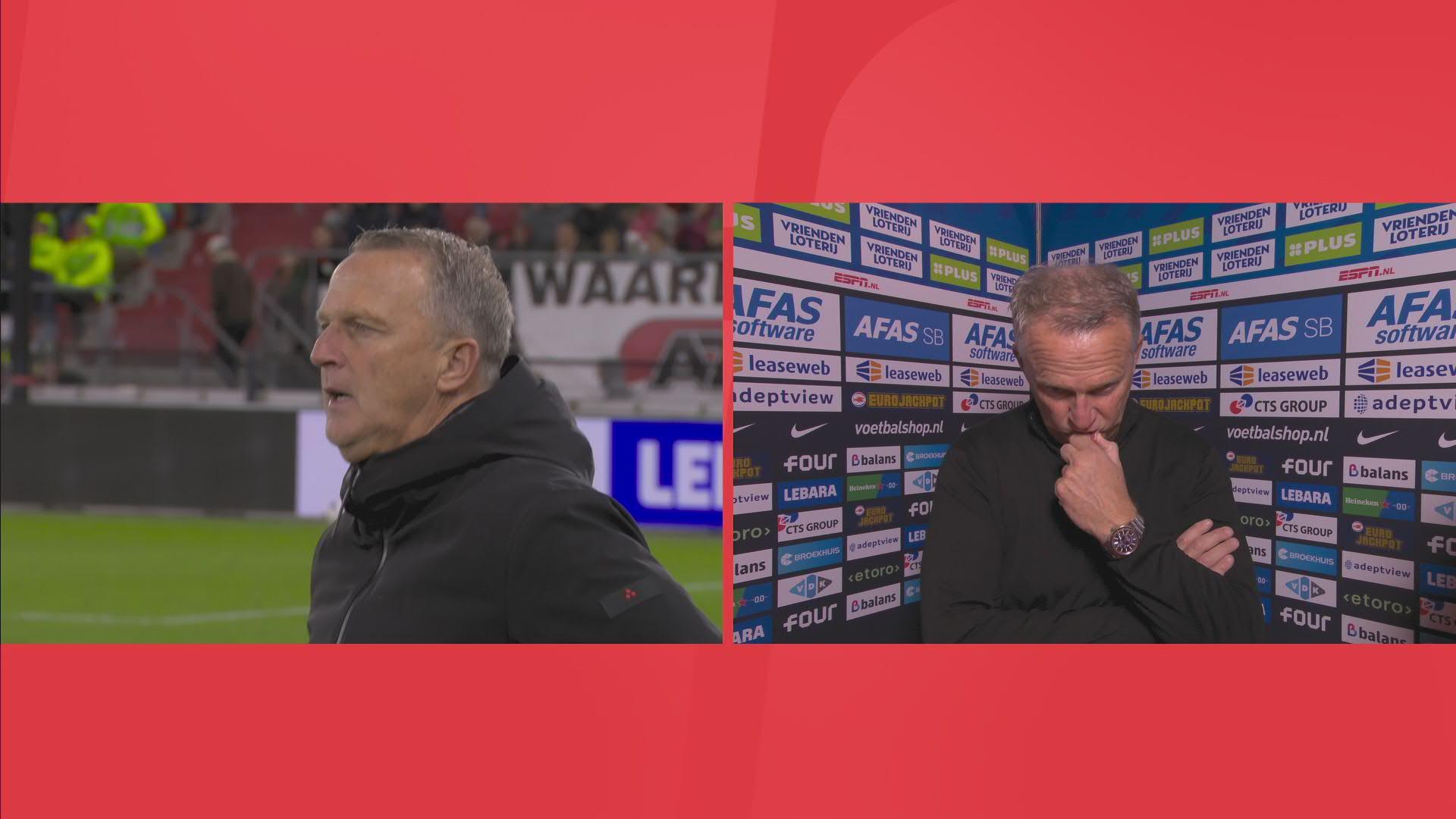 Van den Brom trots: "Wij hebben vanavond een mooie teamprestatie geleverd"