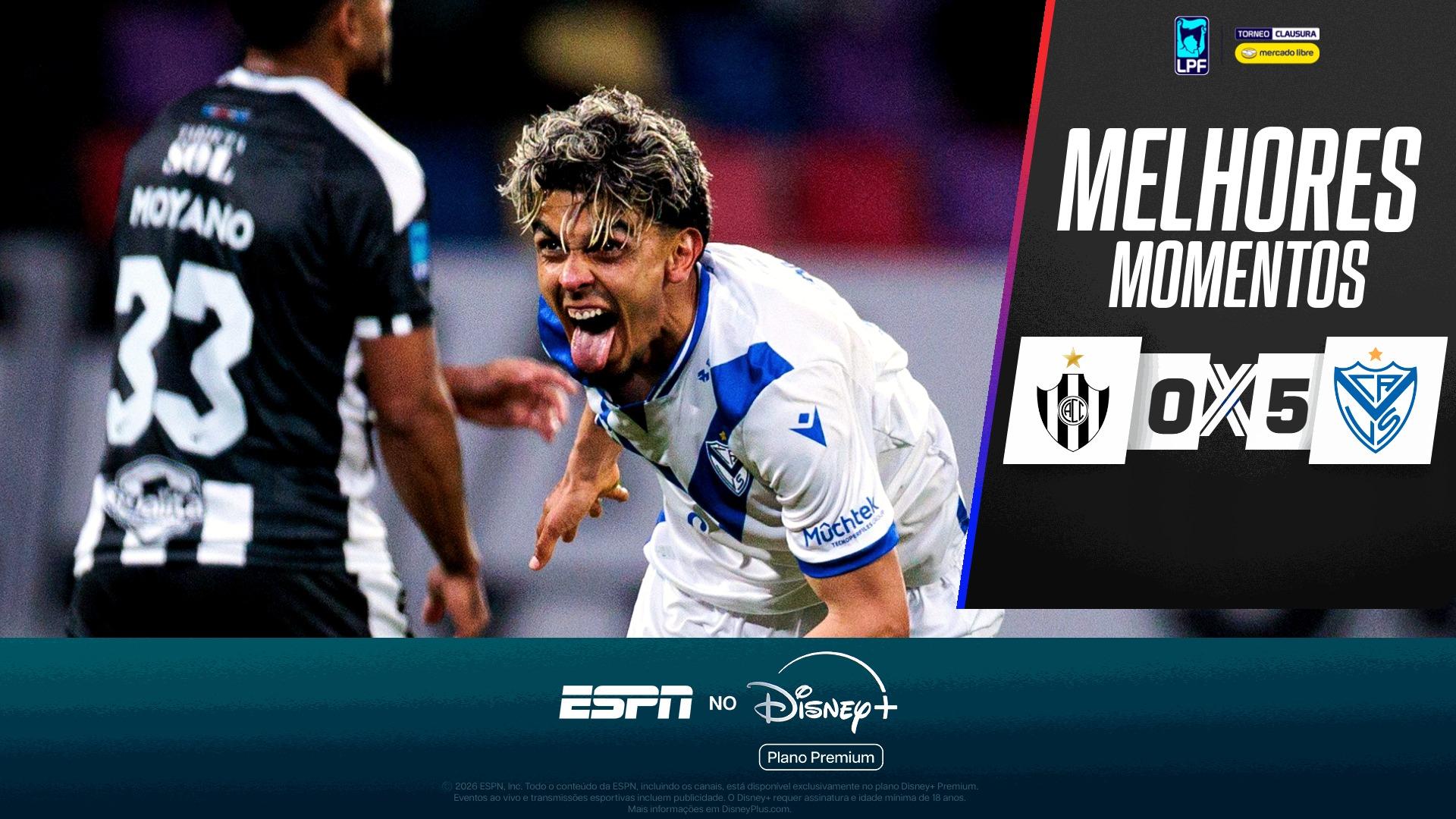 Central Córdoba 0 x 5 Vélez Sarsfield no Campeonato Argentino: VEJA os melhores momentos