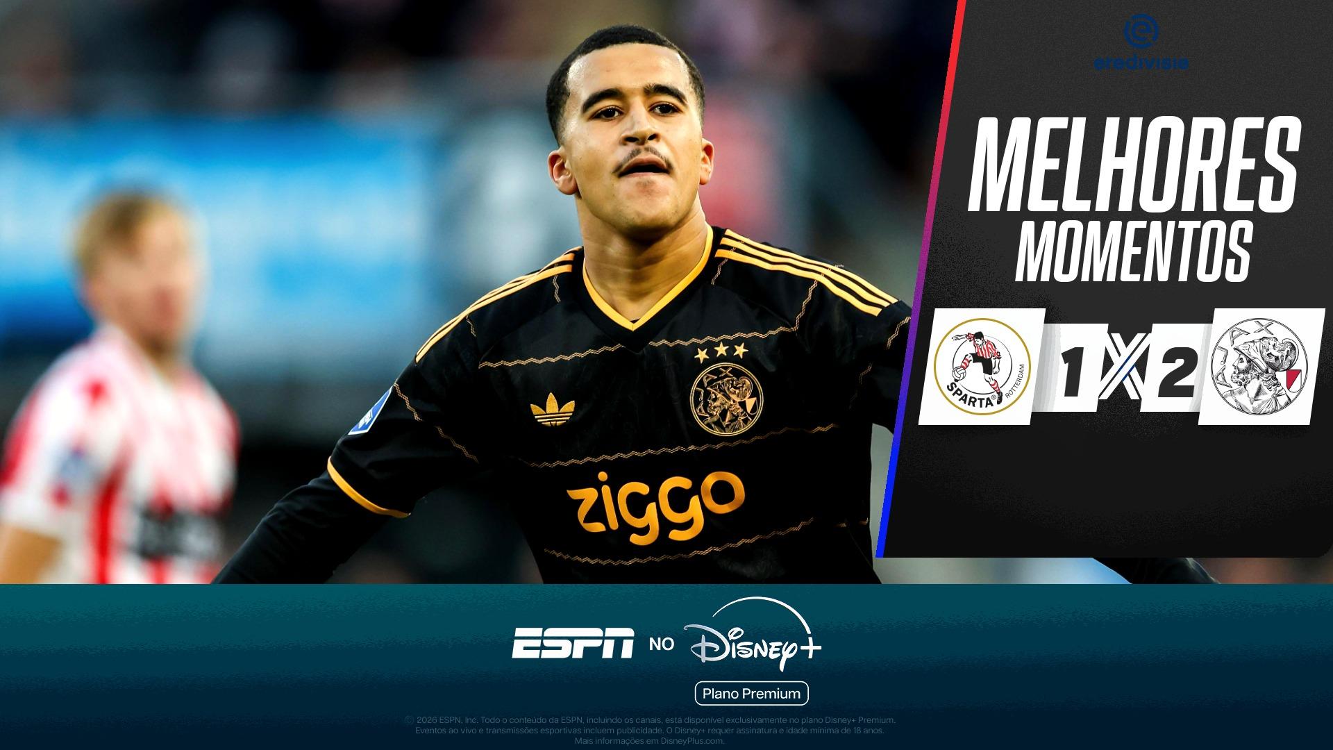 Sparta Rotterdam 1 x 2 Ajax no Campeonato Holandês: VEJA os melhores momentos