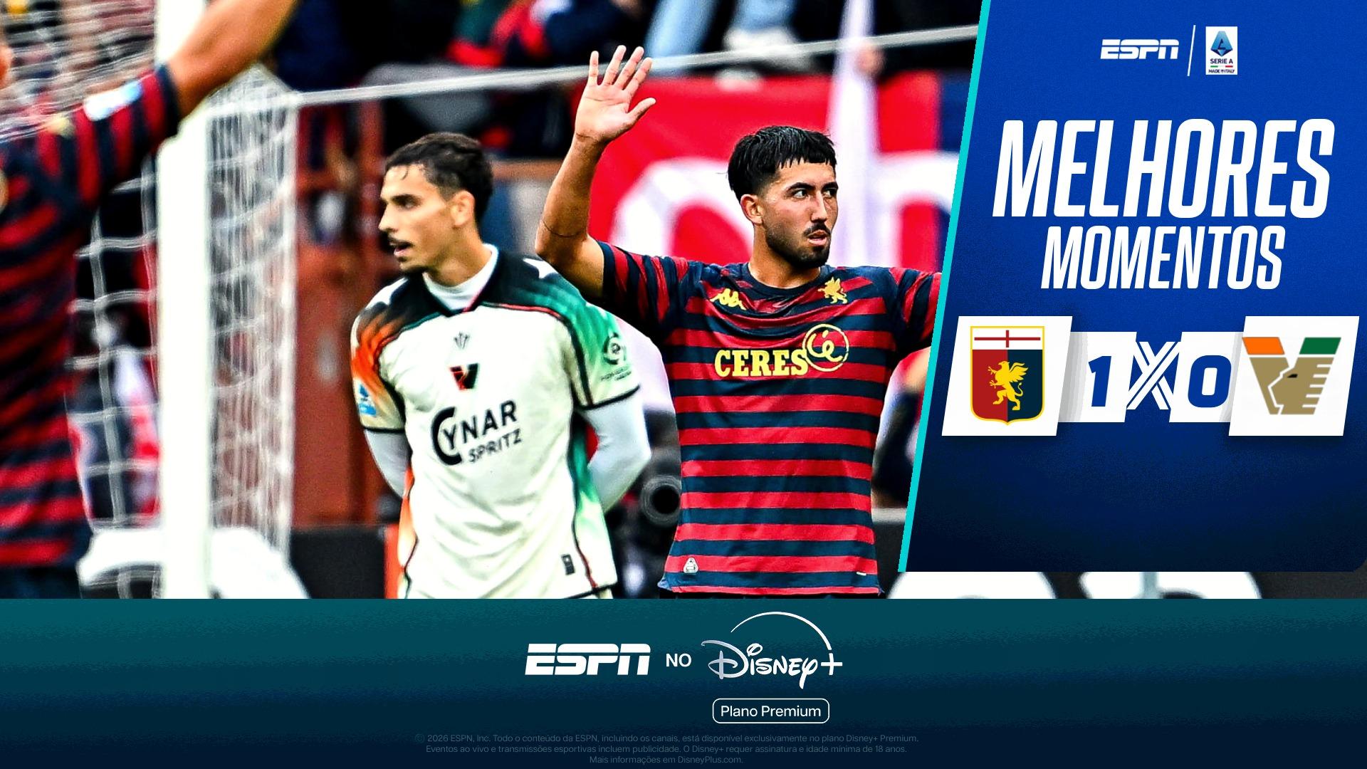Genoa 1 x 0 Venezia no Campeonato Italiano: VEJA os melhores momentos
