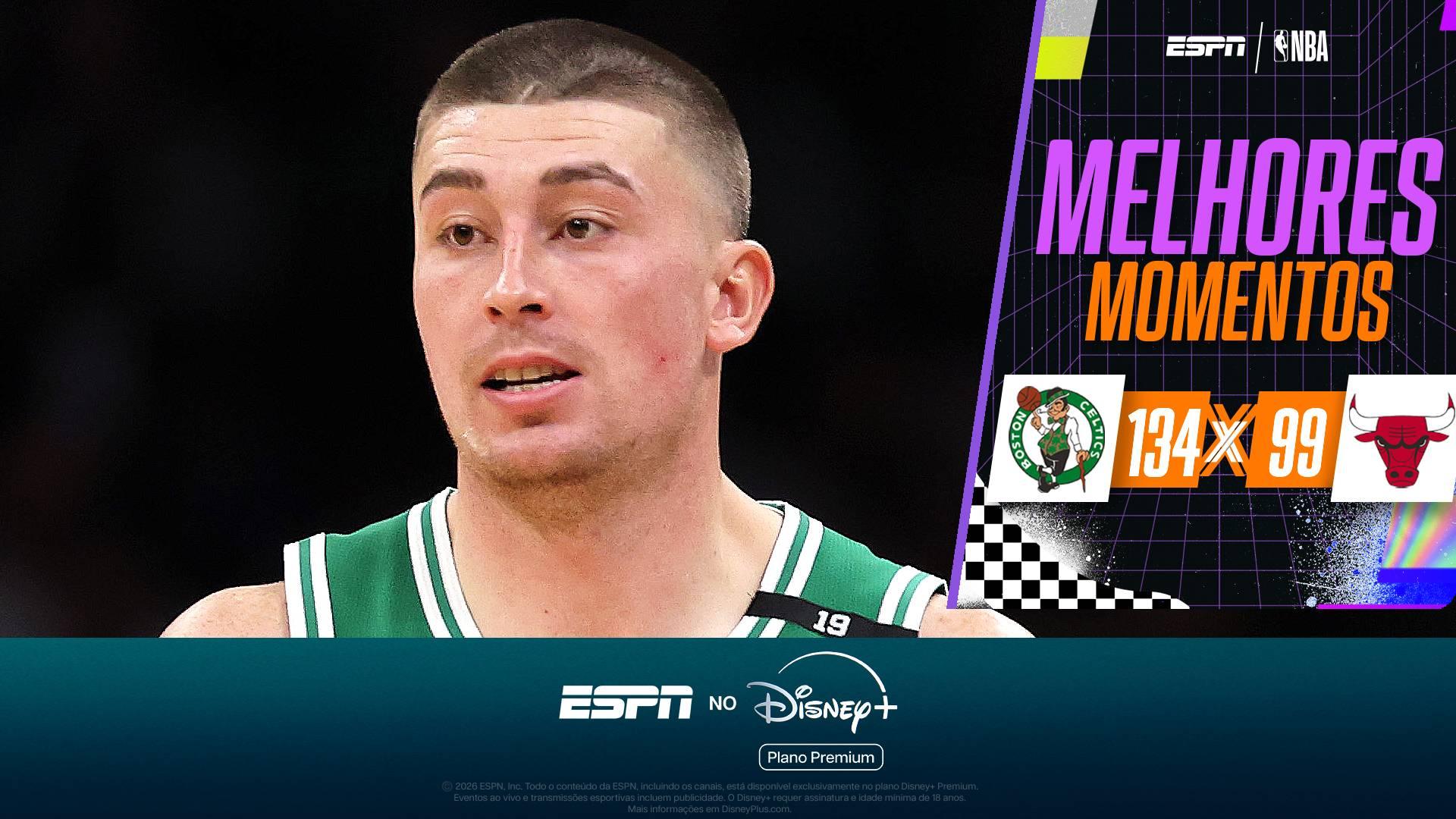 Com 'chuva' de bolas de três de Pritchard, Celtics arrasam os Bulls
