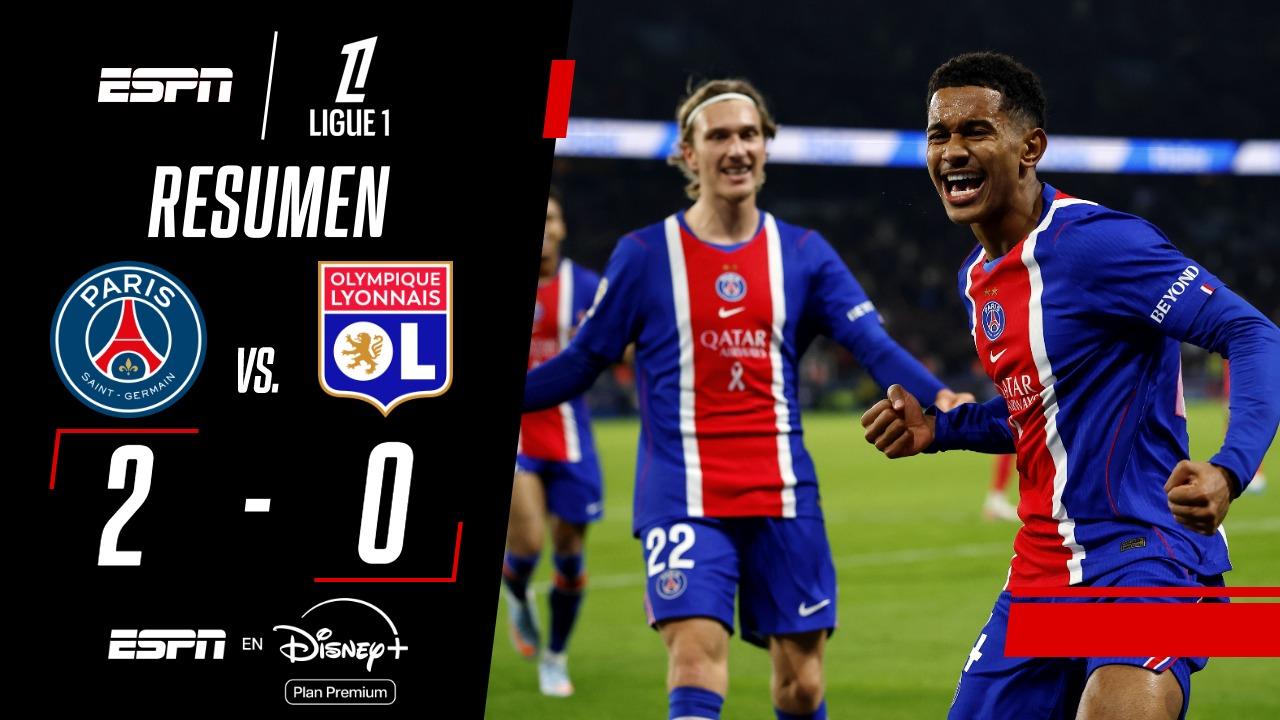 PSG venció sin problemas al Lyon por 2-0