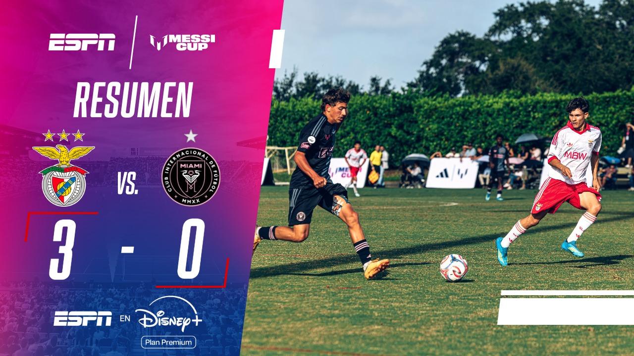 Con Messi presente, Benfica goleó 3-0 al Inter Miami