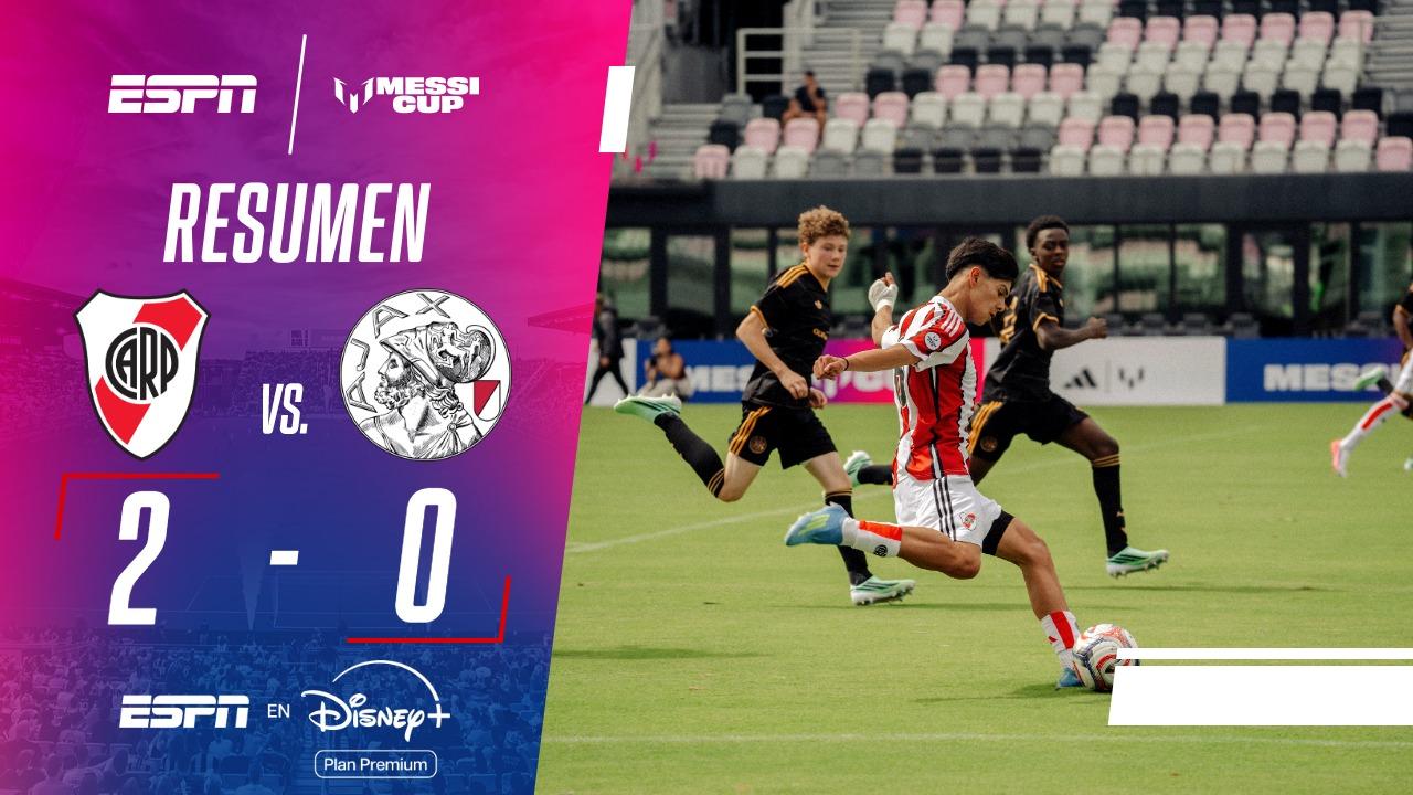 River venció al Ajax en la Messi Cup