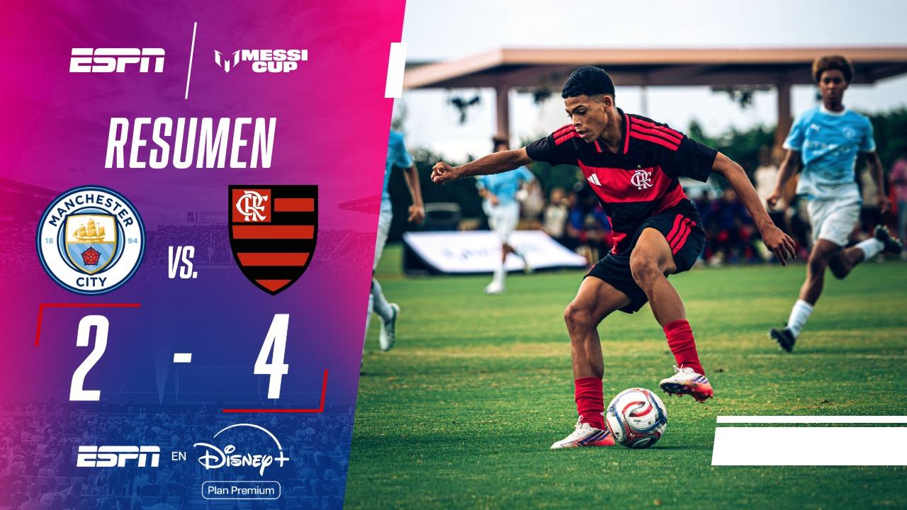 Flamengo reaccionó y venció al Manchester City en la Messi Cup