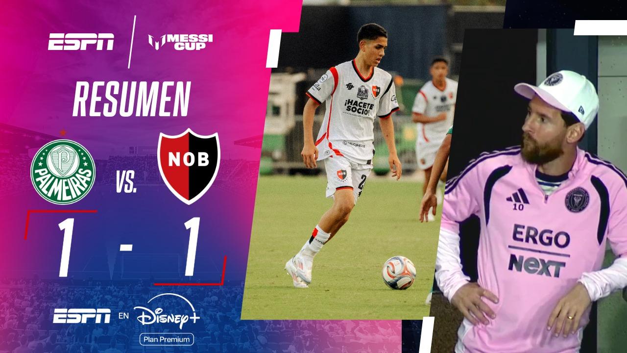 Con la presencia estelar de Leo, Newell´s y Palmeiras igualaron 1-1