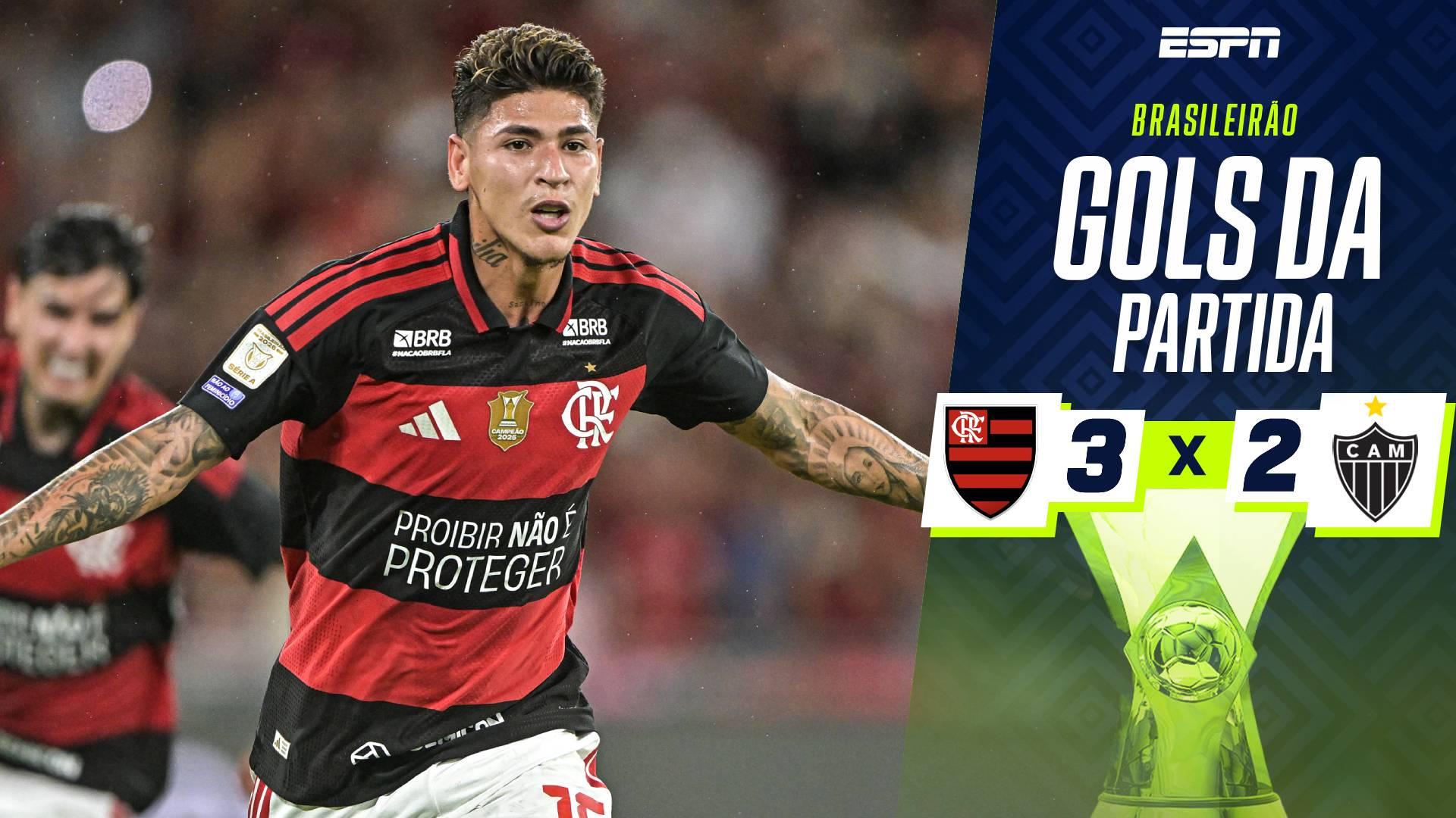 Carrascal marca de pênalti no fim e evita tropeço do Flamengo contra o Atlético-MG; VEJA os gols da partida