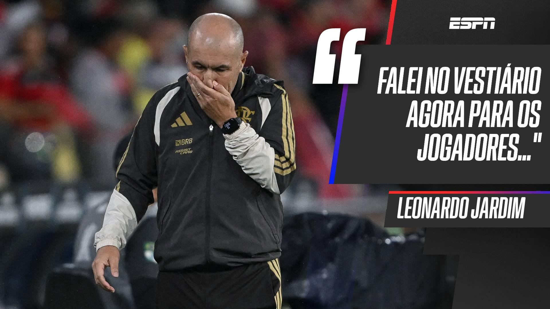Leonardo Jardim admite nervosismo no Flamengo após eliminação e fala sobre desconfiança da torcida: 'Faltou tranquilidade'