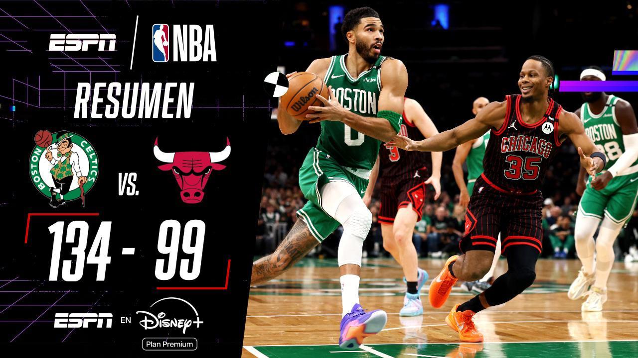 Celtics aplastaron a los Bulls y estiraron su racha