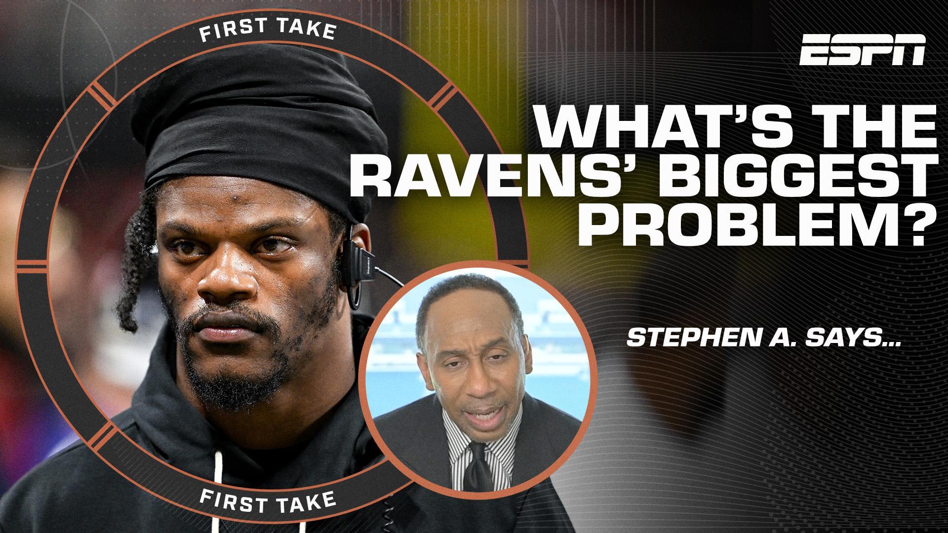 Stephen A. says Lamar Jackson isn't the ONLY problem with the Ravens right now