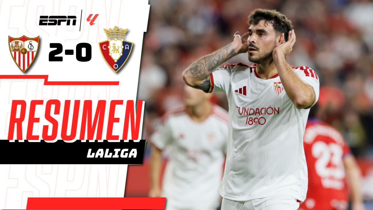 ¡El Sevilla se impone 2-0 ante Osasuna en casa!