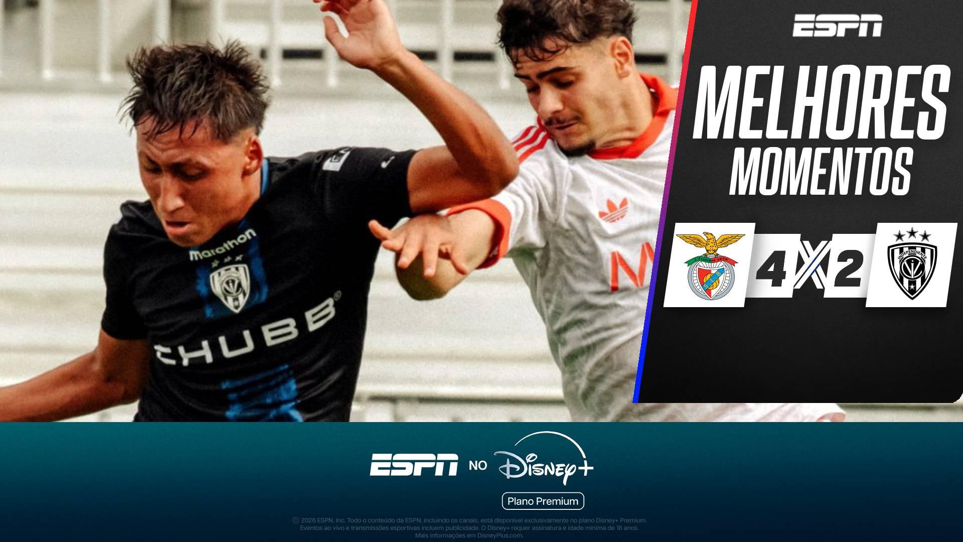 Benfica vence Del Valle na Messi Cup em jogo de viradas e seis gols; VEJA melhores momentos