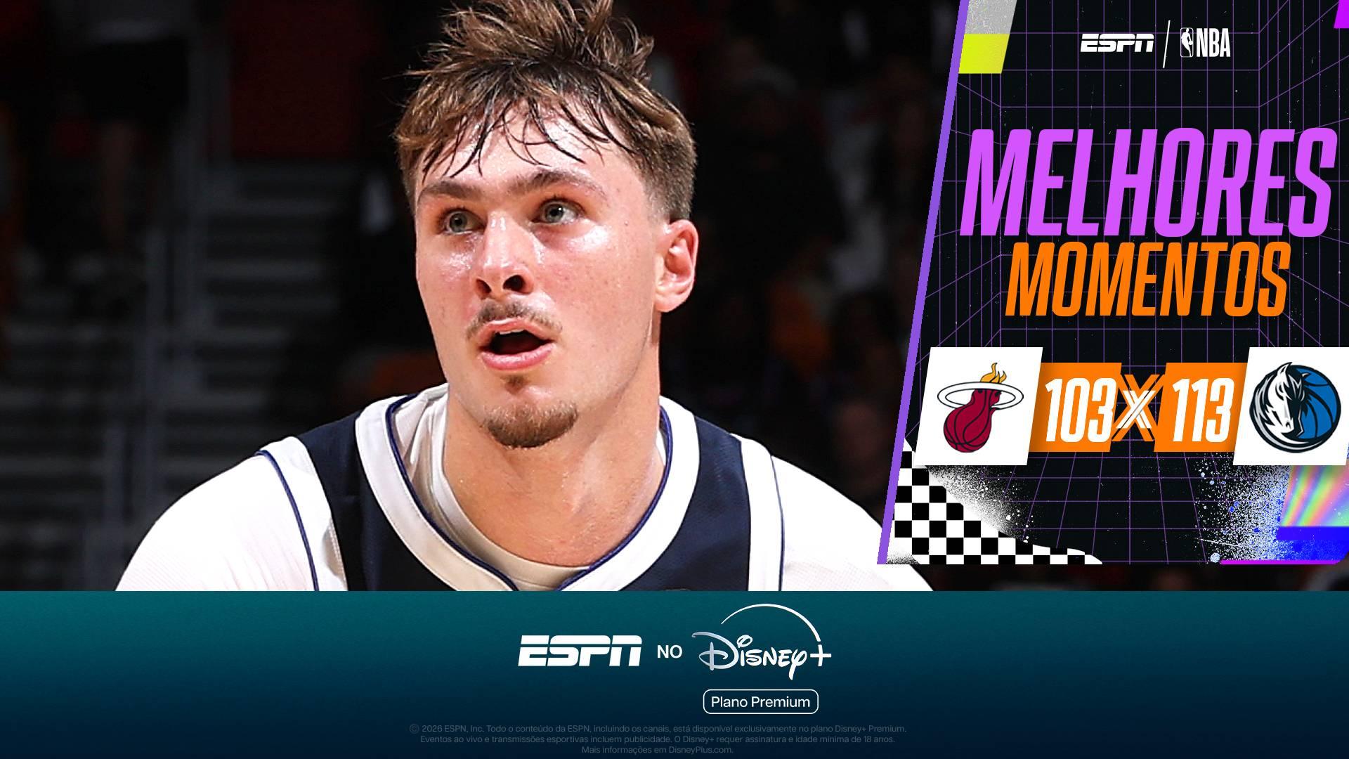 Cooper Flagg tem noite iluminada, esnoba Antetokounmpo, e Mavs viram sobre o Heat
