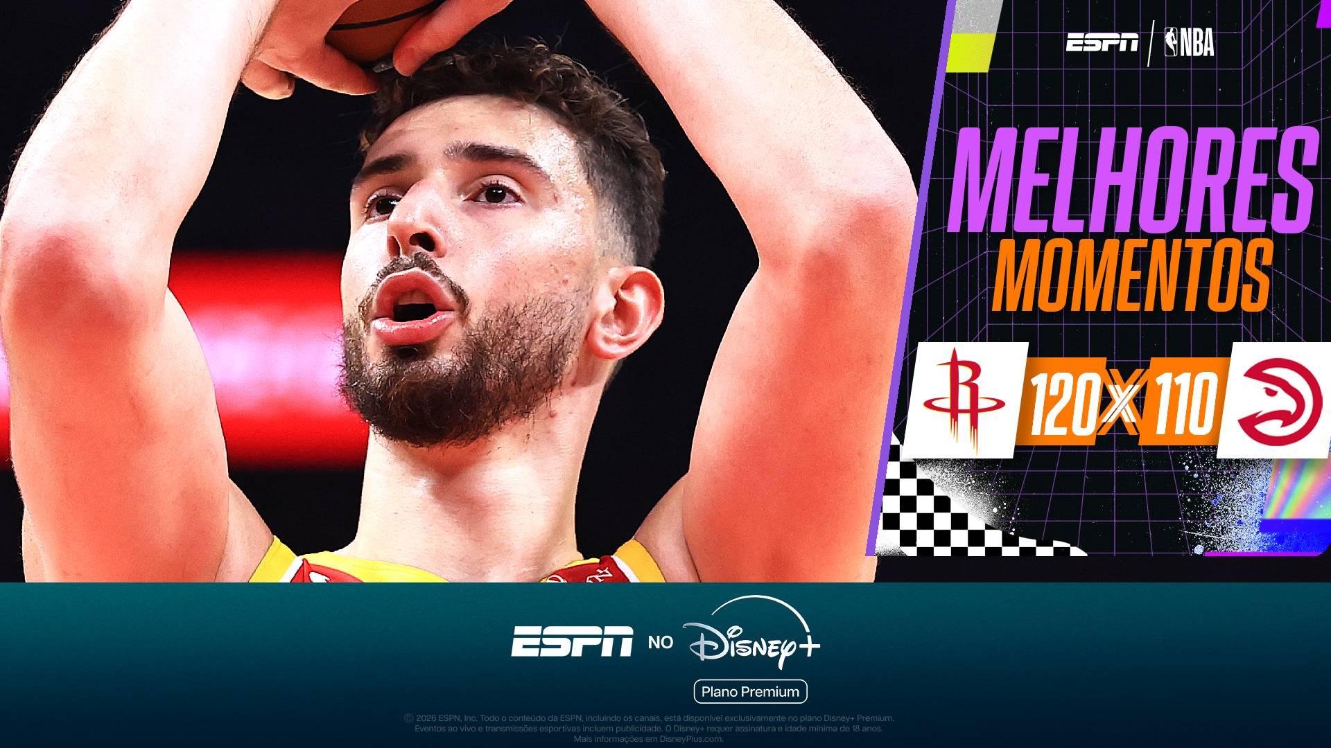 Sengun flerta com triplo-duplo, Rockets derrotam os Hawks e seguem quentes na temporada