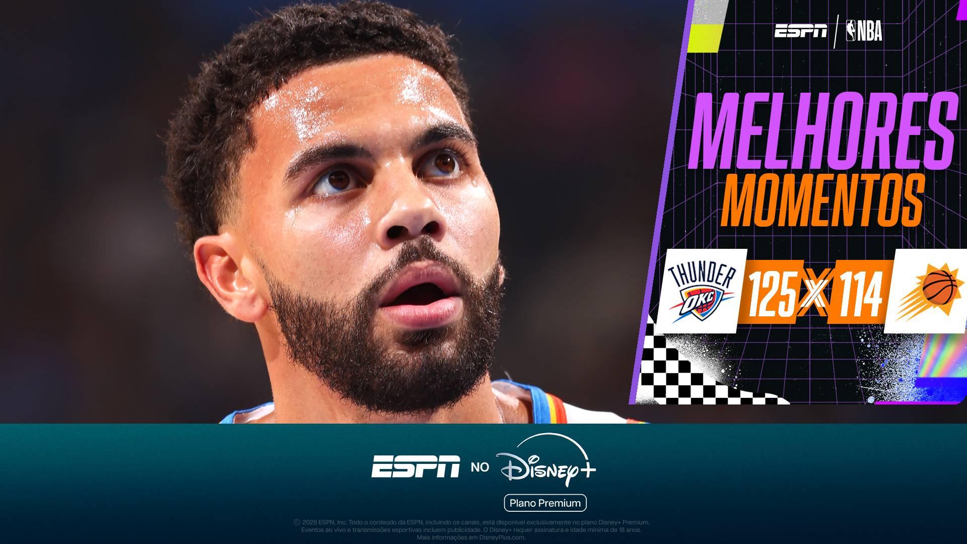 Thunder supera problemas por desfalques com show de Ajay Mitchell e passa pelos Suns