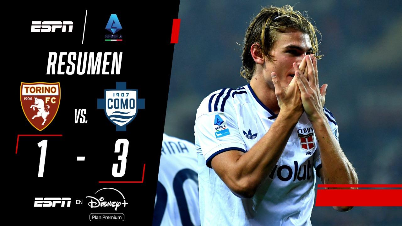 Nico Paz le dio la victoria al Como ante el Torino