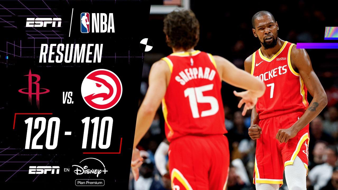 Los Rockets se impusieron por 120.110 ante los Hawks y lograron su mejor racha desde el 2014