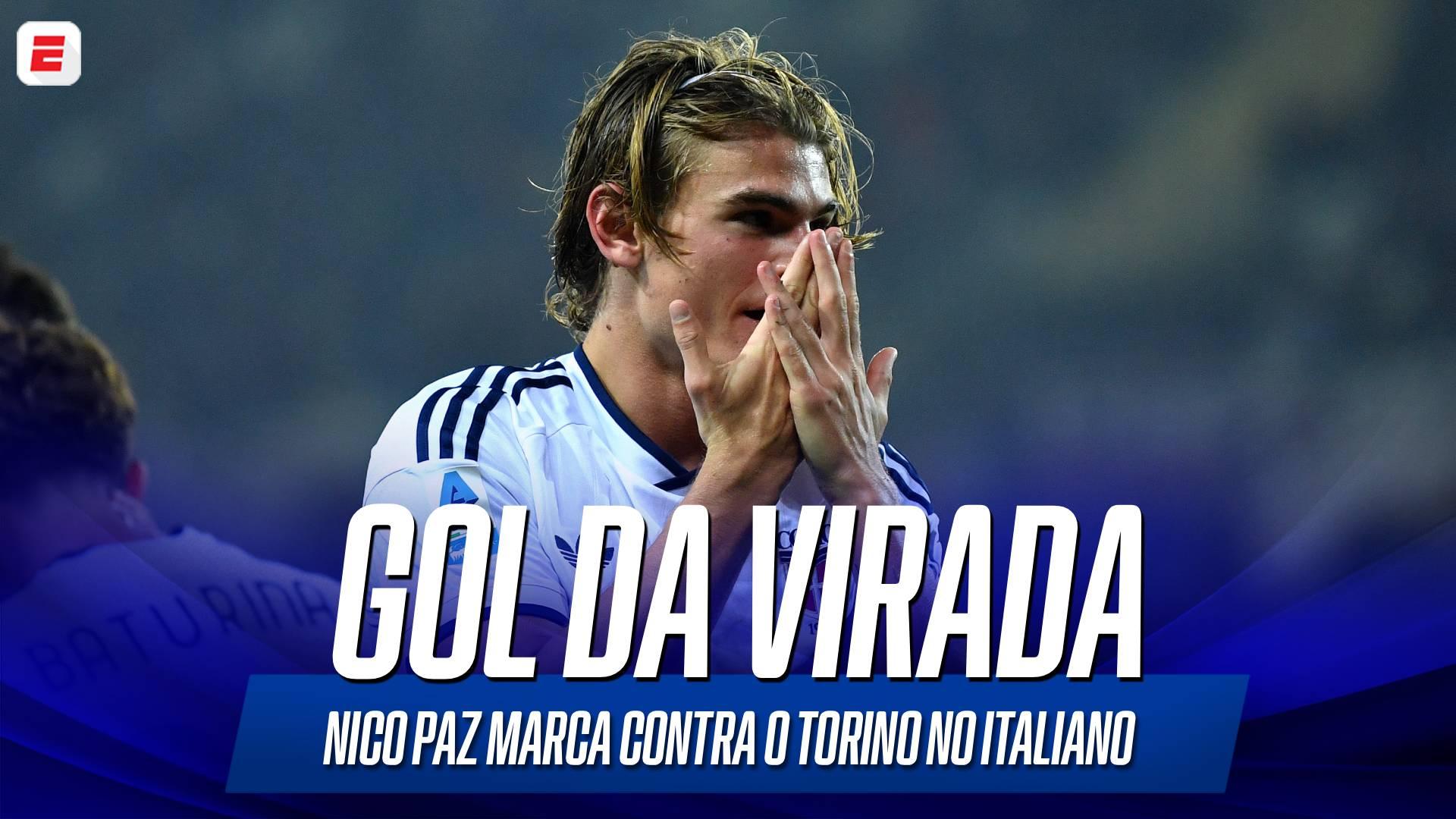 Nico Paz faz gol de cabeça em virada espetacular do Como sobre o Torino; VEJA