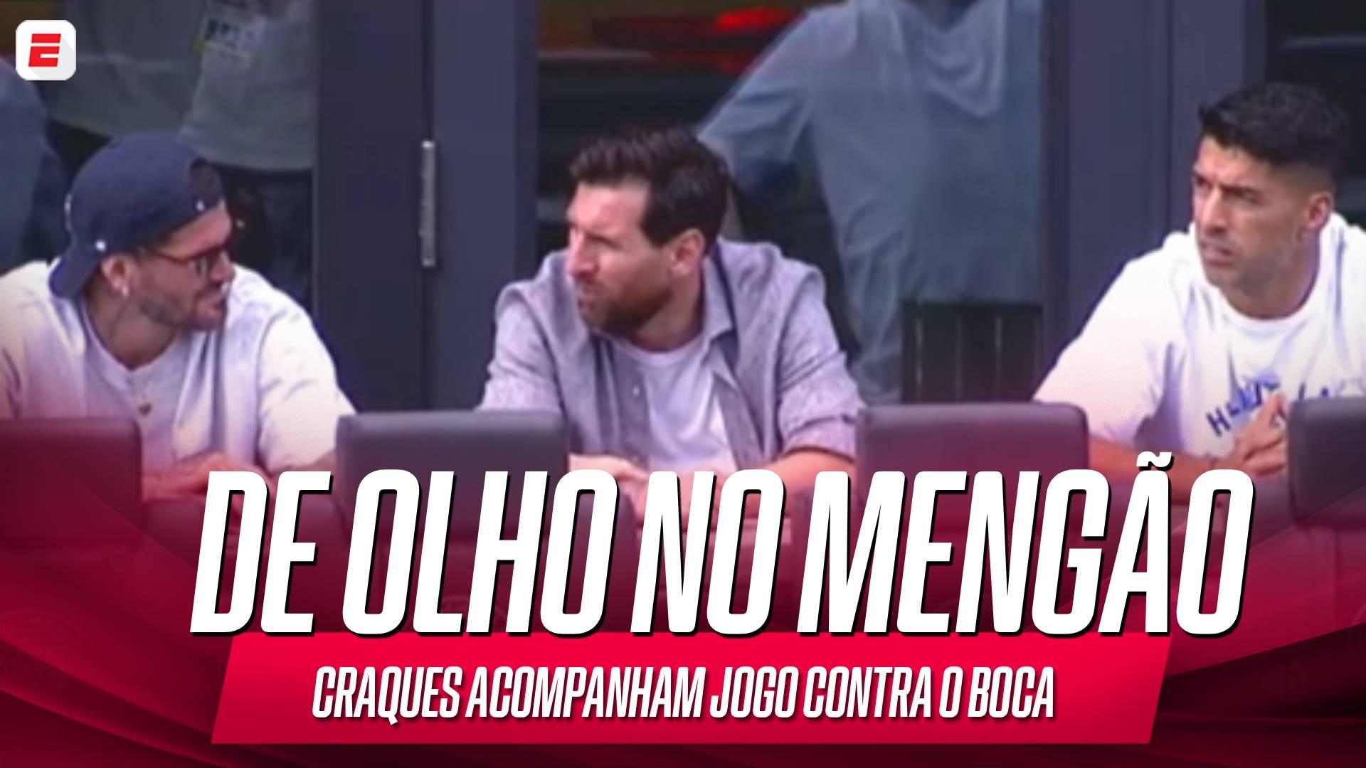 Lionel Messi, Suárez e De Paul acompanham Flamengo x Boca Juniors pela Messi Cup