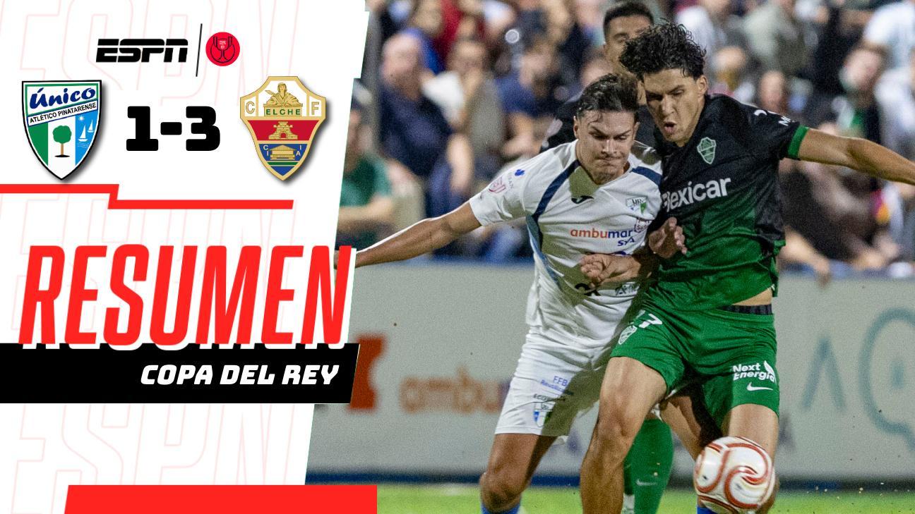 ¡El Elche vence 3-1 al Atlético Pinatarense en la Copa del Rey!