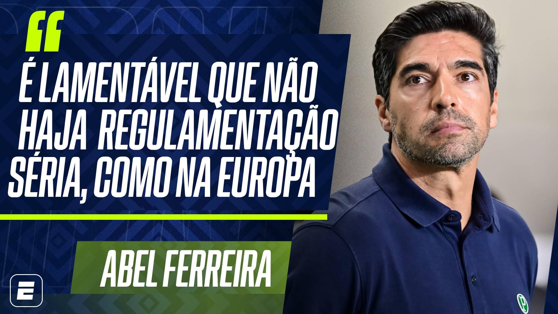 'Lamentável e inacreditável': Abel Ferreira detona gramado da Vila Belmiro após empate do Palmeiras contra o Santos