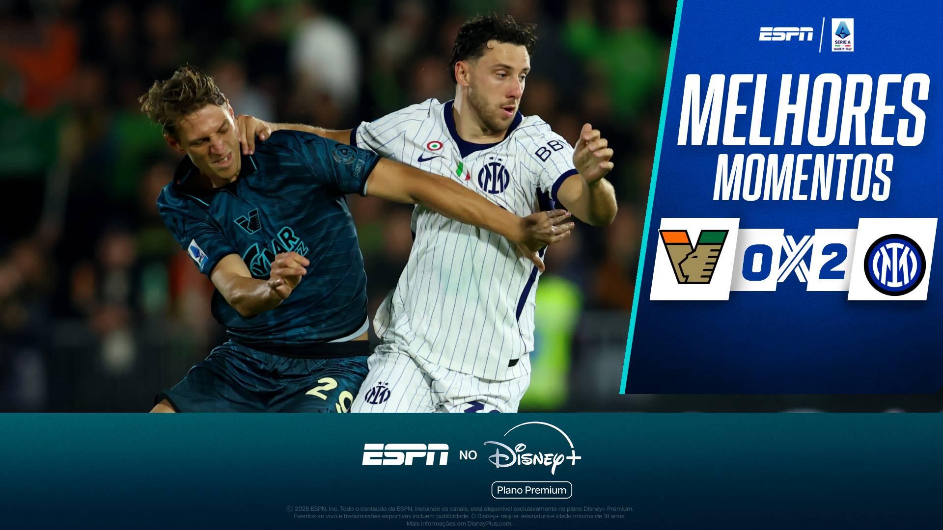 Inter de Milão vence Venezia no Italiano com 'ajuda' do VAR e dois gols contra antes do clássico contra o Milan