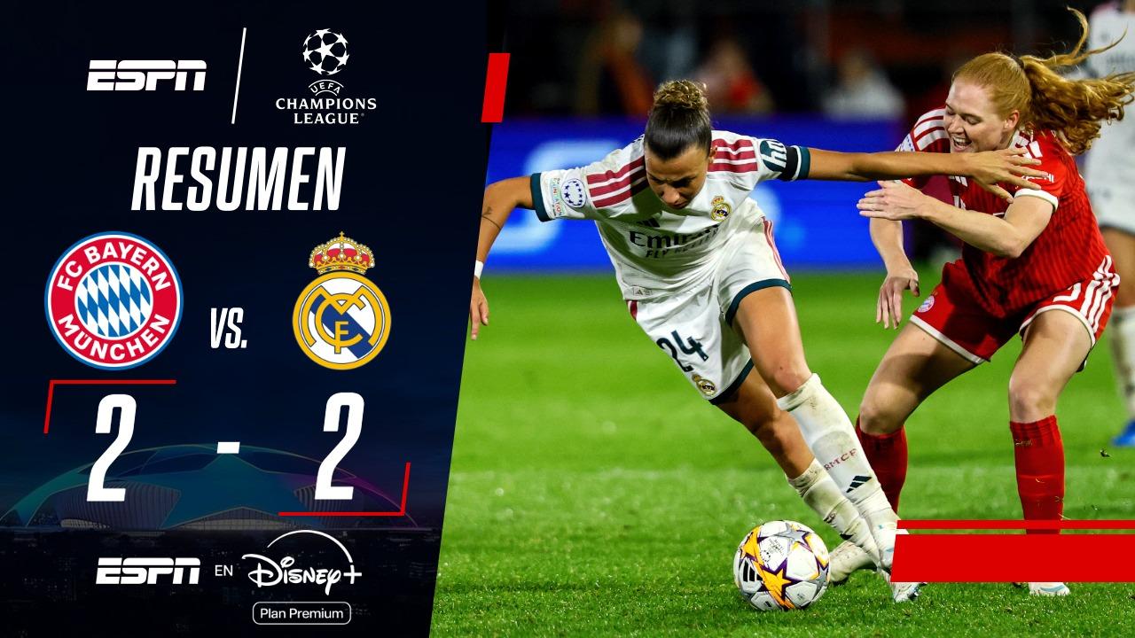 Real Madrid sufrió para llevarse un empate ante el Bayern en la Liga de Campeones Femenina