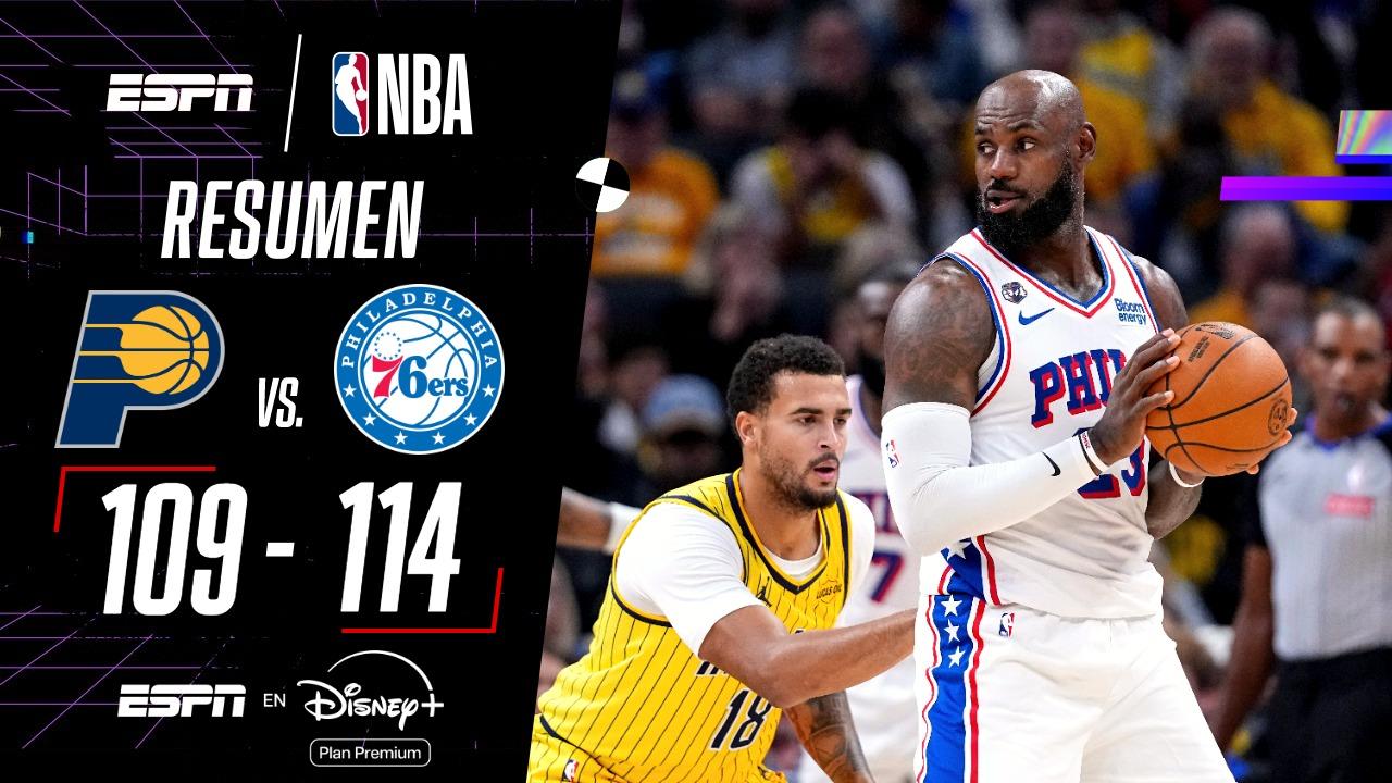 Philadelphia y un ajustado triunfo ante Indiana