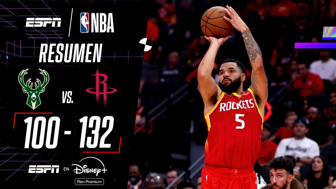 Contundente victoria de Houston Rockets ante Milwaukee Bucks