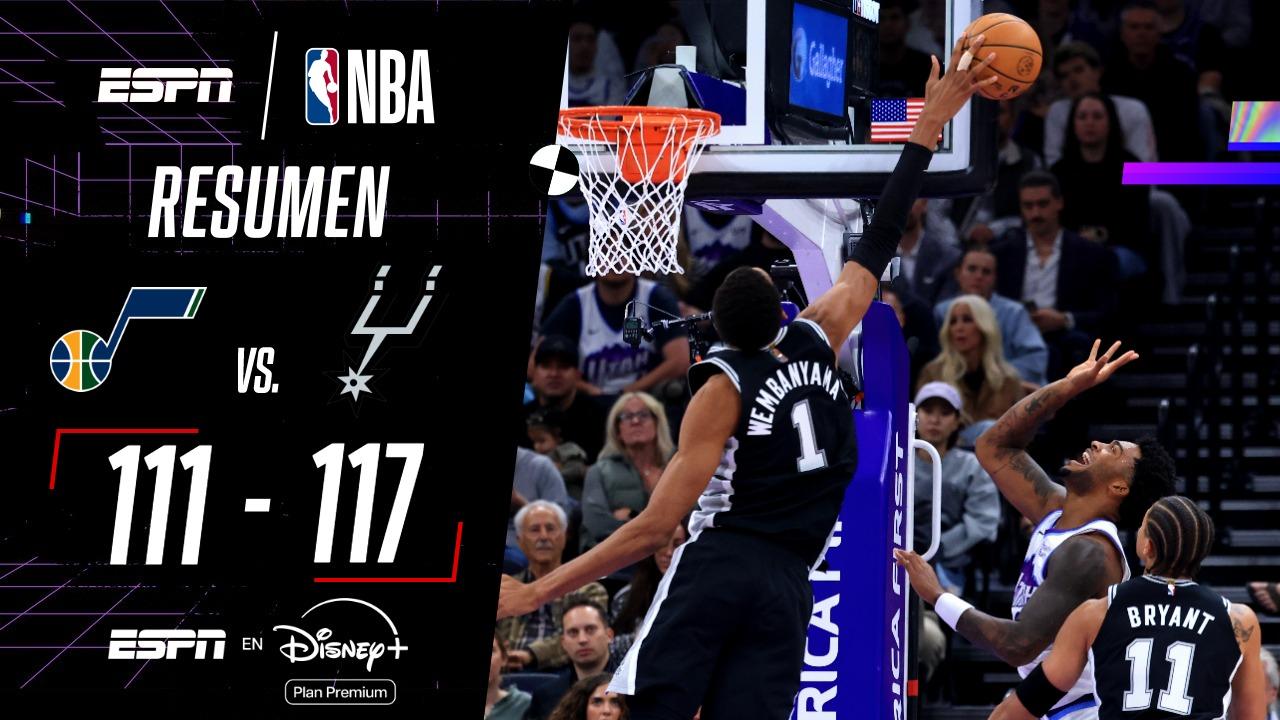 Triunfo ajustado de los Spurs ante Utah Jazz