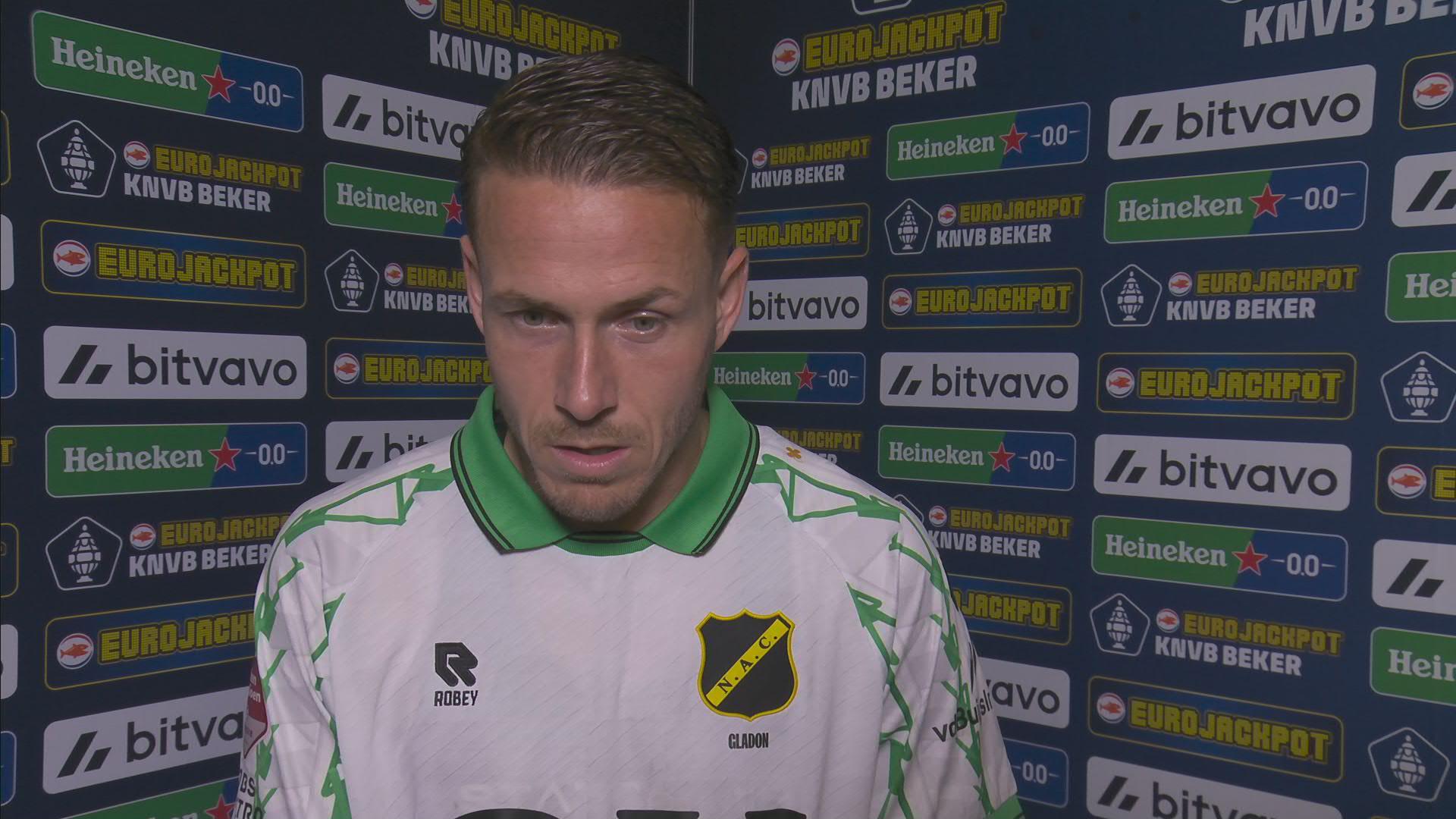 Gladon en NAC bekeren verder: "Ieder jaar gaat het mis bij clubs, dus dan is het belangrijkste dat je doorgaat"