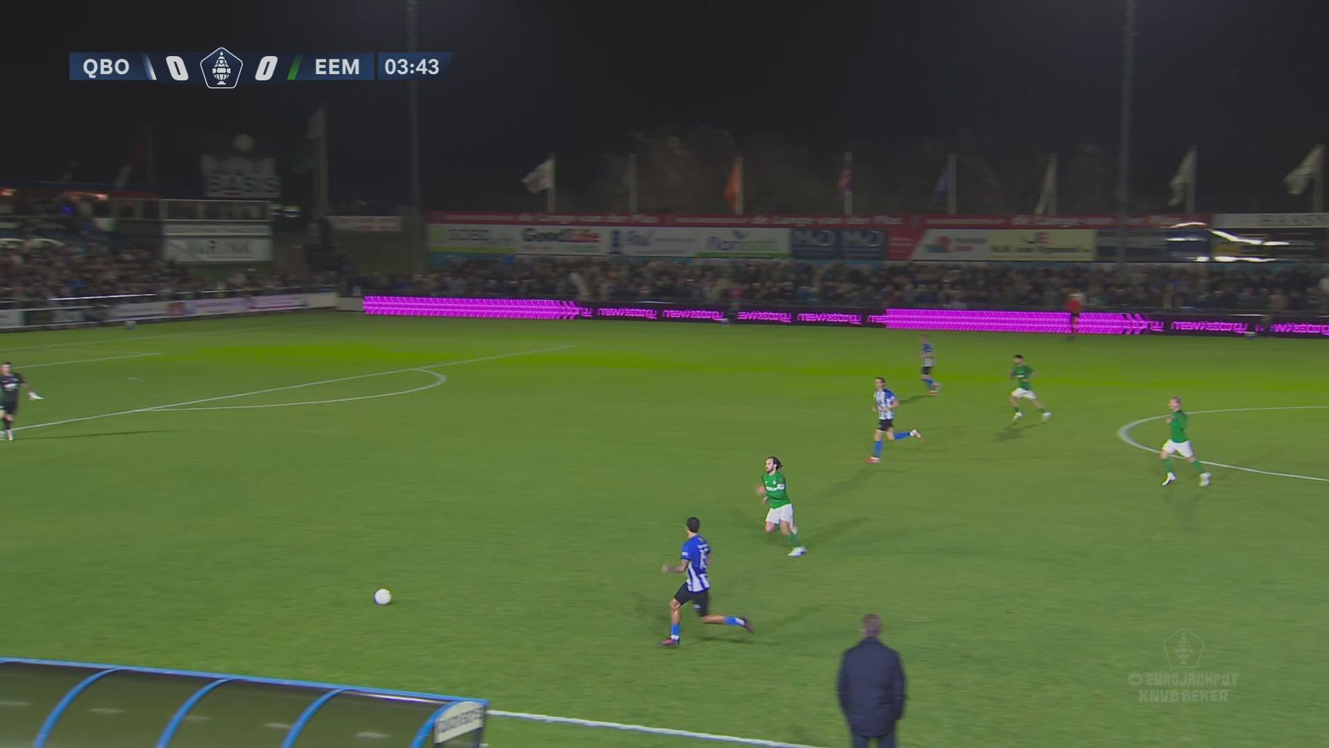 Geweldige opkomst voor de wedstrijd begint | Samenvatting Quick Boys  - Eemdijk
