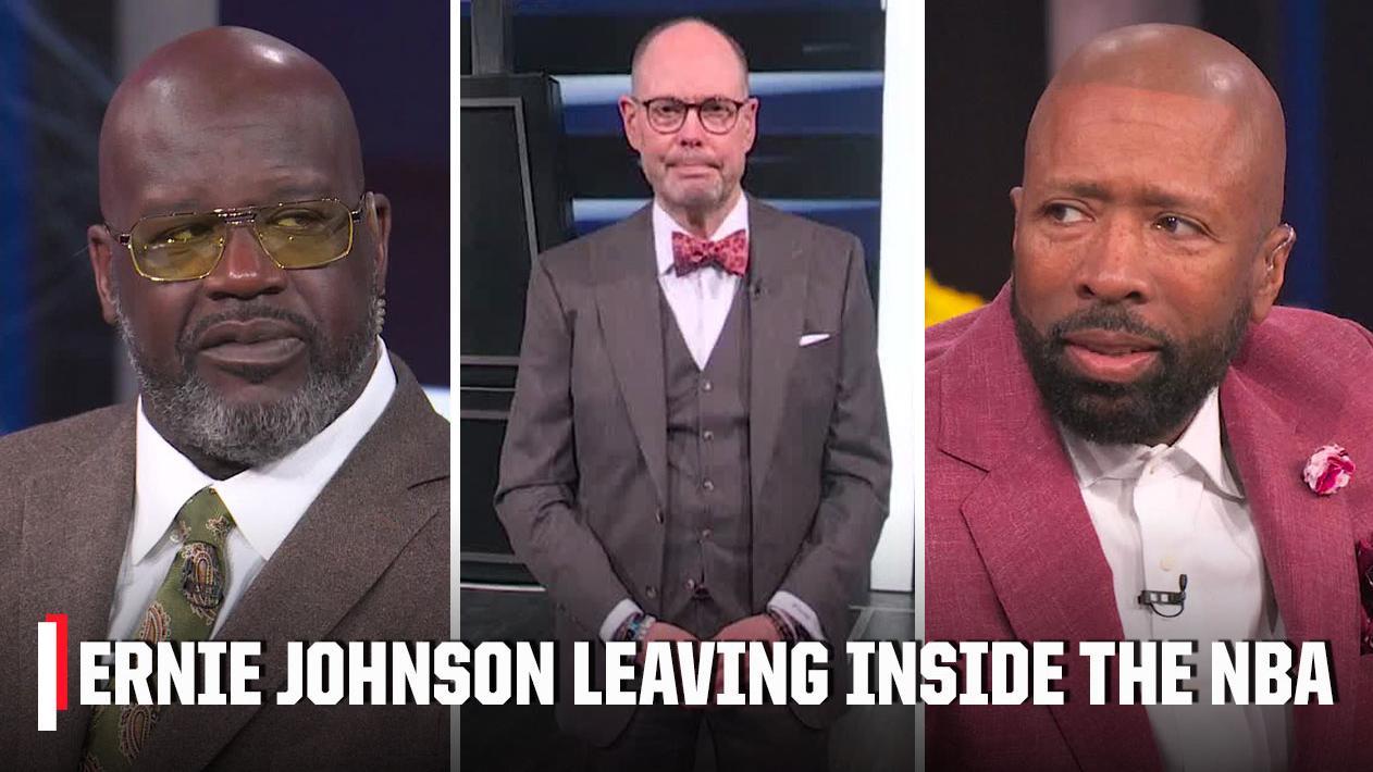 Shaq, Kenny & Chuck thank Ernie Johnson after Inside The NBA departure announcement | NBA Tip-Off
