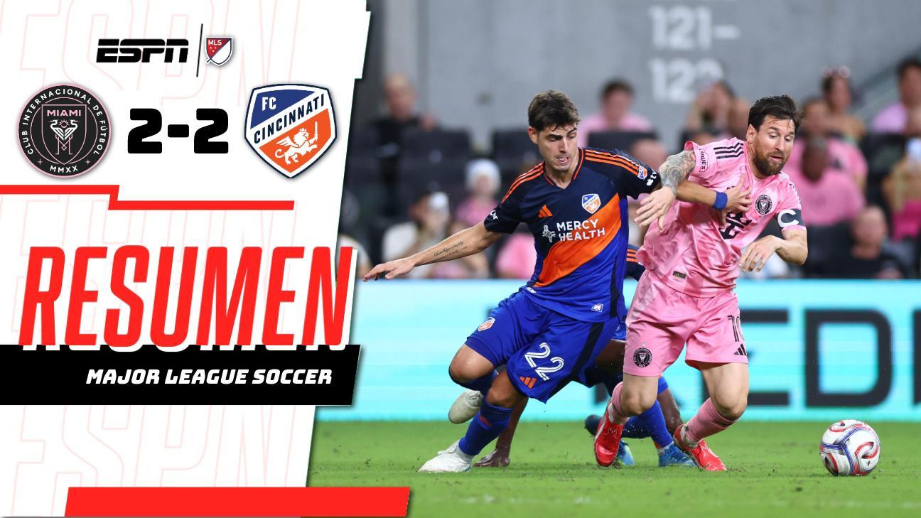 ¡Inter Miami rescata un empate agónico ante FC Cincinnati en un final de infarto!