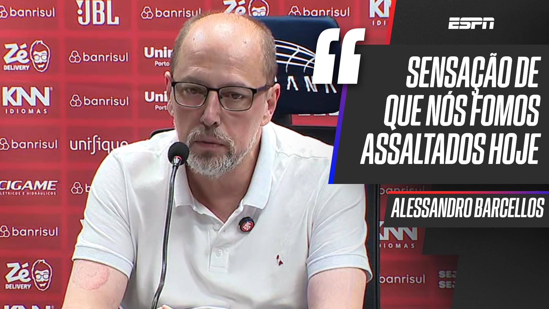 Presidente do Inter detona arbitragem de jogo contra o Fluminense: 'Sensação que fomos assaltados'