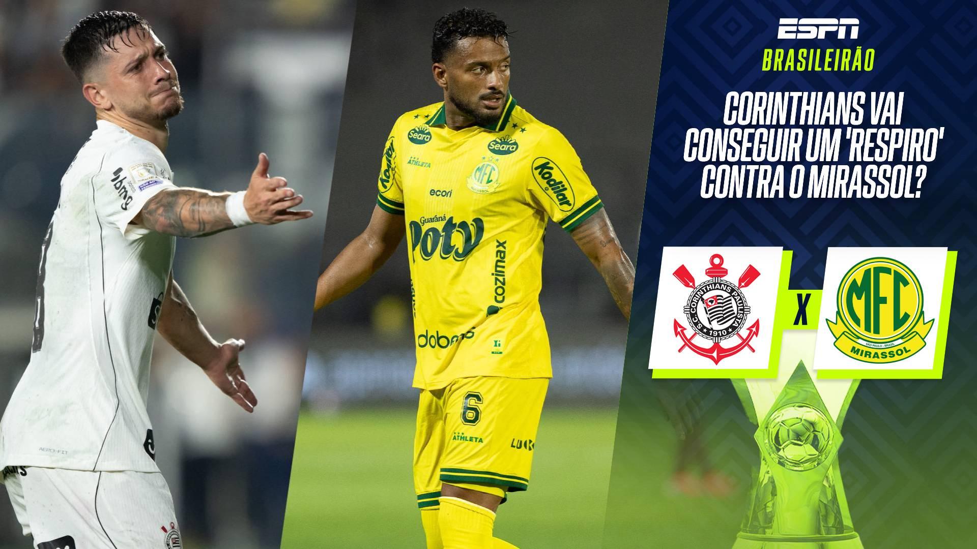 Corinthians consegue 'respiro' contra o Mirassol? Confronto tem favorito? Bruno Vicari analisa
