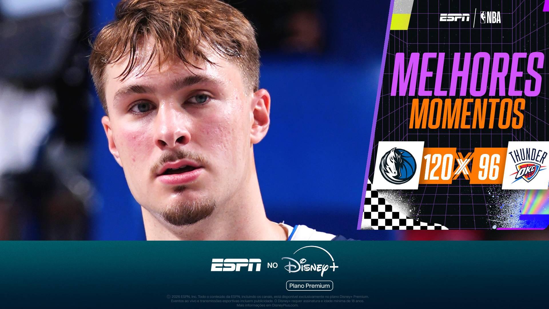 Sob a batuta de Cooper Flagg, Mavs dominam o Thunder na NBA
