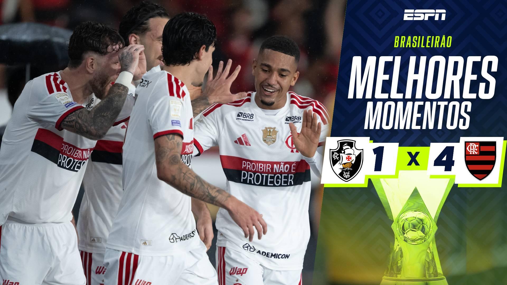 Pedro e Samuel Lino brilham e comandam vitória do Flamengo contra o Vasco no Nilton Santos