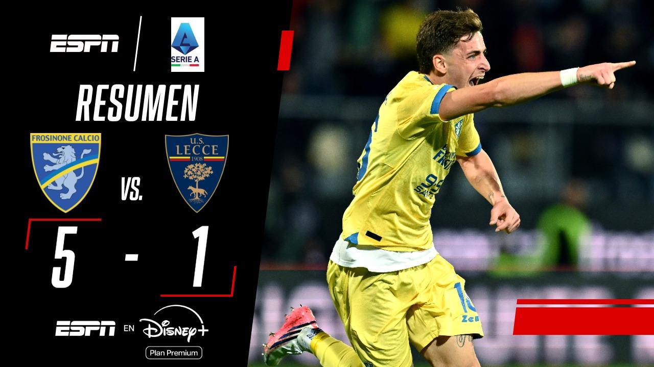 Frosinone aplastó al Lecce y estiró su buen momento en la Serie A
